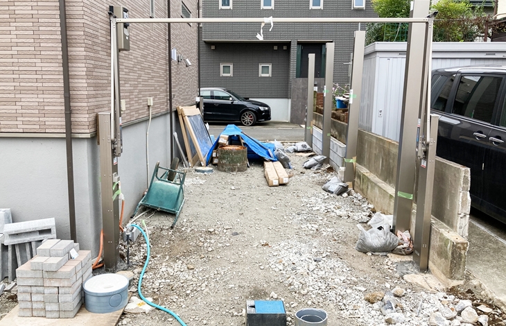 既存物の解体と搬出