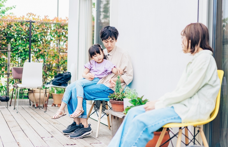 お手入れが簡単なウッドデッキ