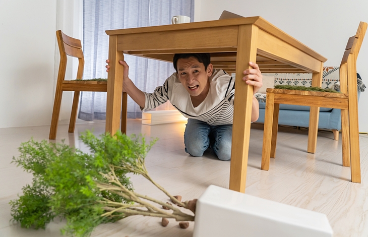万が一の激しい揺れに見舞われた際にも、居住空間の変形や崩壊を防ぎ、避難するための安全な時間と空間をしっかり確保できる設計がポイント